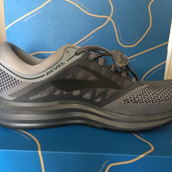 NWT Brooks Neutral Running Shoe Mens 8 Grey Revel - Picture 3 of 6